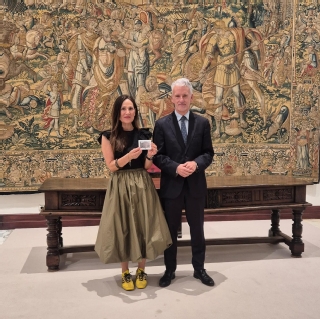 La presidenta del Parlamento Vasco, Bakartxo Tejeria, y el presidente del Tribunal Superior de Justicia del País Vasco, Iñaki Subijana